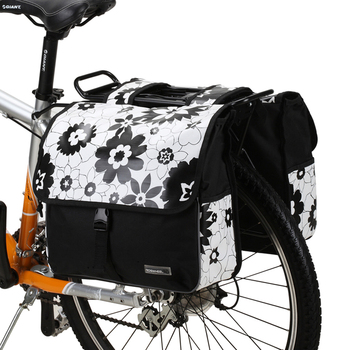Bike Bicycle Double Rear Seat Pannier Bag Cycling Basket Bag Trendy ...