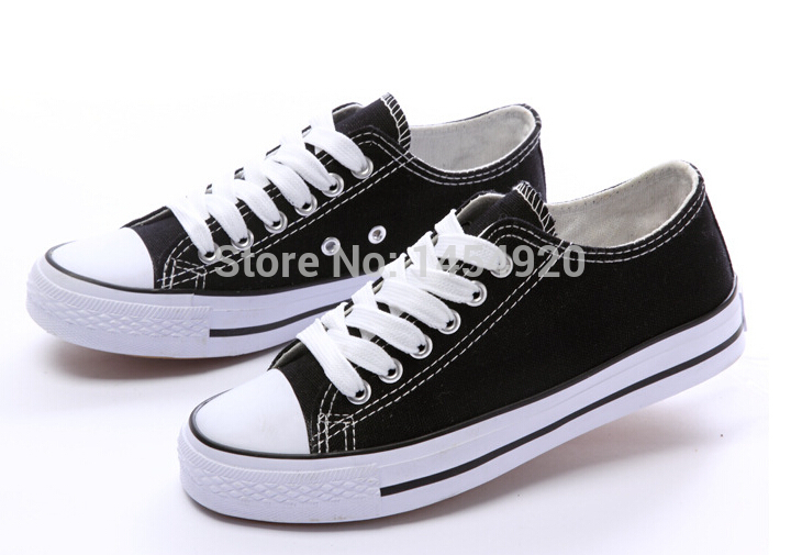 2014 new Mens womens Low cut STAR Canvas Casual Shoes Sneakers flat boots BLACK WHITE RED