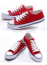 2014 new Mens womens Low cut STAR Canvas Casual Shoes Sneakers flat boots BLACK WHITE RED