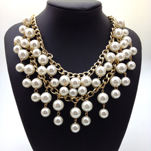 New design high quality statement necklace collar pearl Necklaces & Pendants fashion necklaces for women 2014