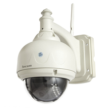Outdoor PTZ Dome IP Camera 3x Optical Zoom P2P Wifi wireless waterproof Surveillance camera 0.3 Megapixel IR-Cut Smartphone view