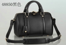 luxury 2014 women fashion brand designed Messenger Bags plain genuine leather barrel shaped bags for women