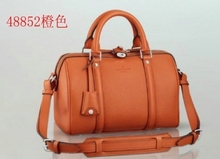 luxury 2014 women fashion brand designed Messenger Bags plain genuine leather barrel shaped bags for women