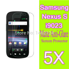 5pcs Mobile Phone Anti-Glare Matte Screen Protector For Samsung Nexus S i9023 Screen Protective LCD Film.Retail Packaging