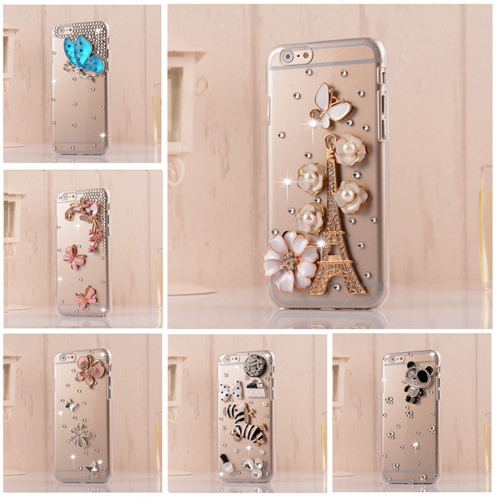 wholesale factory price 2015 new luxury bling phone bagFor iphone 6 case cover For apple DIY