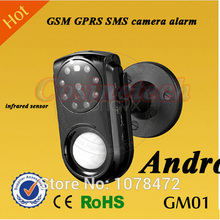 Auto calling SMS GPRS camera home security quad band GSM alarm with infrared sensor Android ios