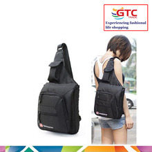 SwissGear Women Polyester Chest Bag black Messenger Bag Travel Sport Bags Chest Pack  Laptop Notebook iPad Bags 10″inch