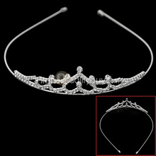 Vogue Bridal Wedding Shiny Rhinestone Crystal Crown Tiara Hair Band Headband