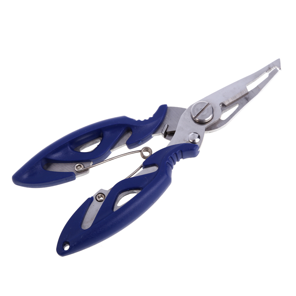 Гаджет  Multi Function Stainless Steel Fishing Pliers Remove Hook Lure Cutting Fishing Shear Scissors Blue BHU2 None Инструменты
