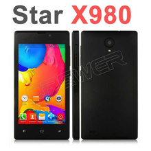 HOT Star X980 Mobile phone MTK6572 Dual Core 256MB RAM 512MB ROM 800*480 Android 4.2 GPS Bluetooth 4.0 inch Cell Phone