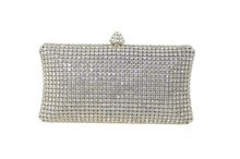 Free shipping Luxury party bag diamond Ecosusi Sophisticated Crystals Rhinestones Clasp Flap Clutch Baguette Handbag Evening