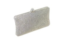 Free shipping Luxury party bag diamond Ecosusi Sophisticated Crystals Rhinestones Clasp Flap Clutch Baguette Handbag Evening
