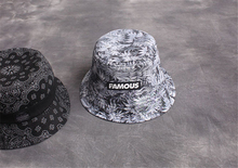 Famous Brand Fashion Weed Hemp Fimble Leaf Caps Paisley Bandana Print Fishing Cotton Unisex Casual Bucket