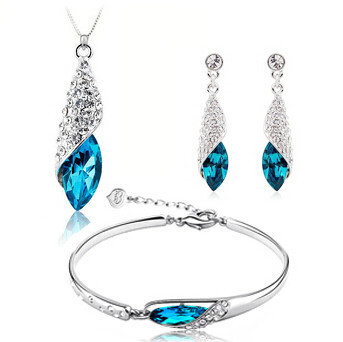 ... set earrings bracelets pendant necklaces 3pcs/set wholesale fashion