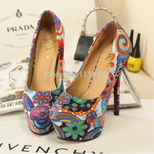 2015 New High Quality Wedding Shoes Prom Evening Party Dress Women Lady Bridal Blue Black 13