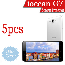 2014 accessories!5X 6.44”inch Iocean G7 2GB+16GB MTK6592 Octa Core Clear HD Screen Protector Film.Wholesales Free Shipping