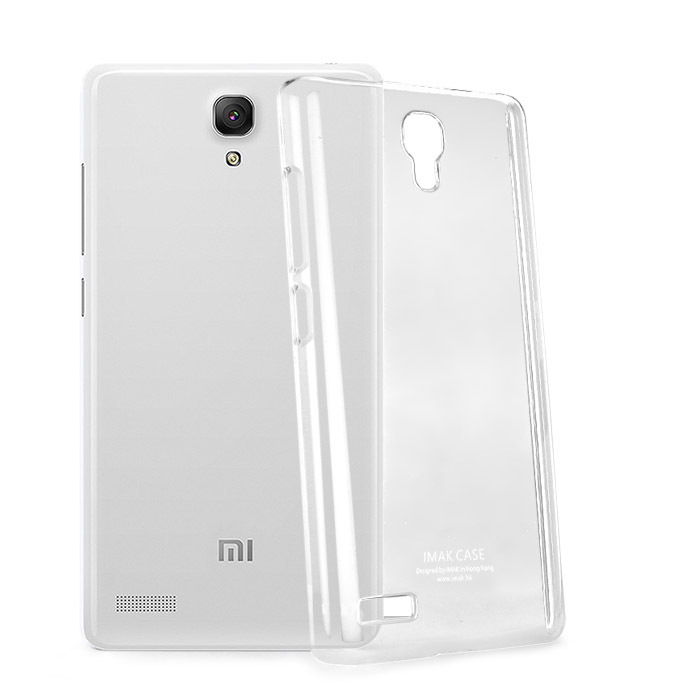 IMAK Plastic Crystal Transparent Phone Case Hard Skin Back Cover Shell Case for Xiaomi Miui Hongmi