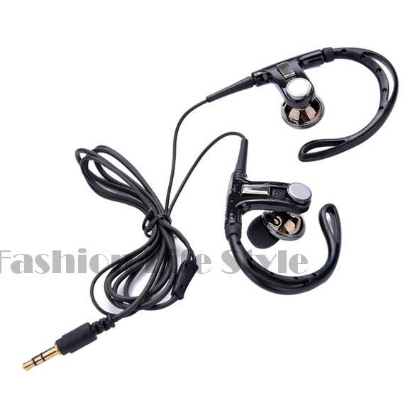 Drop Shipping Ear Hook Noise Canceling Earphones Stereo Sport Earbuds For Cell Phone MP3 4 Player