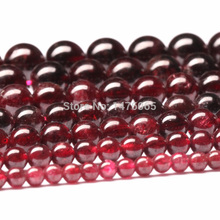 Round Faceted Garnet Beads Natural Stone Beads Strand 15 Size Selectable 6 8 10 mm For