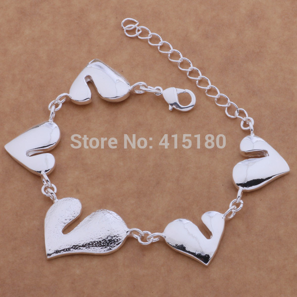 AB064 True LOVE Bracelets 925 Silver BRACELET Wholesale Fashion silver jewelry Newly Fashion Jewelry Free shipping