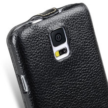 2015 New Original Brand Genuine Top Grain Leather Cases for Samsung Galaxy S5 sim Flip and