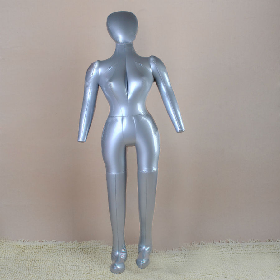 New PVC Plastic Woman Whole Body With Arm Inflatable Mannequin Fashion Dummy Torso Model 1027