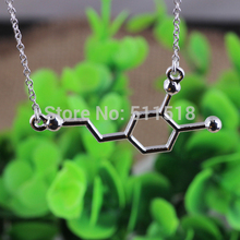 Creative design chemical formula necklace happiness love science students necklace