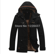 2014 autumn winter fashion jackets men and thicken windproof coat cotton casual and fleece jacket outdoors