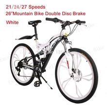 21 24 27 Speeds Mountain Bike Full Shocking proof 26 X17 Mountain Bicycle Double Disc Brake