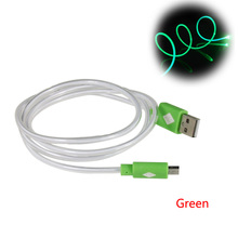 3pcs lot new arrival Visible With LED Lighting cable Micro USB Data Sync Charger Cable For