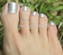 2014 New Fashion Gold Silver Lucky Infinity Finger Toe Ring Foot Beach Jewelry for Women