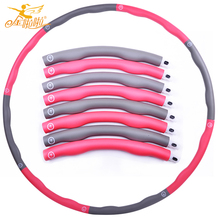 Brand New Fitness Hula Hoops Plastic Abdominal Massage Health Weight Loss Equipment Thin Waist Disassemble Free