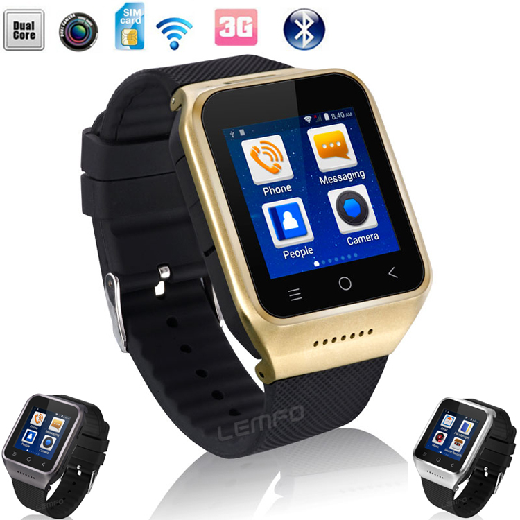 ZGPAX S8 Android 4 4 Smart Watch MTK6572 SmartPhone Wristwatch Bluetooth SmartWatch Cell Phone Dual Core