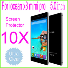 10pcs iocean x8 mini Screen Protector,Ultra-Clear LCD Protective Film For  iocean x8 mini phone mtk6582 quad core 5.0 inch