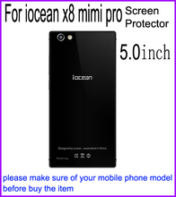 High Quality 10pcs Mobile Phone 5 0 iOCEAN X8 mini Diamond Screen Protector film with Cleaning