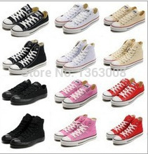 Mens womens Low cut STAR Canvas Casual Shoes Sneakers flat boots BLACK WHITE RED PURPLE PINK NAVY ALL