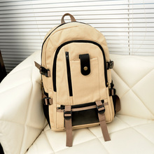 new 2014 fashion men s backpack casual canvas backpack middle school bag travel bag large capacity
