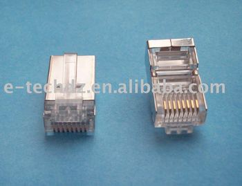 Cat5 RJ45 8P8C Modular Plug Shield