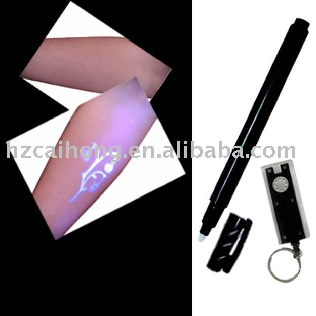 invisible ink body pen uv marker temporary tattoo pen in invisible ink body pen uv marker temporary tattoo pen in
