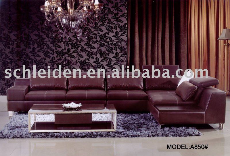 Leather sofa A839#(China (Mainland))