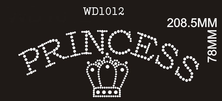 Weddings related rhinestone motif WD1012(China (Mainland))