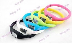 Fluorescence Tourmaline Power Minus ion 2000 pcs/lot Health Sports Watch (random color ) Hot sale(China (Mainland))