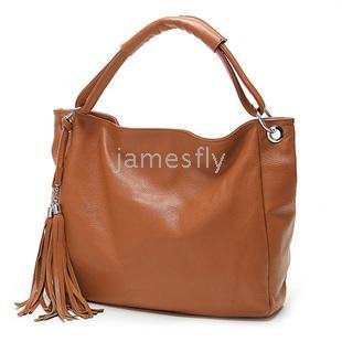 leather handbag shoulder tote brown bags women fashionable genuine