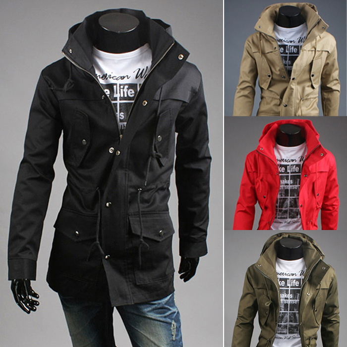 Pull Bear Parka Jacket In Green For Men Lyst