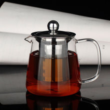 Drinkware kung fu glass teapot coffee tea set flower pot cup black tea pot bamboo tea