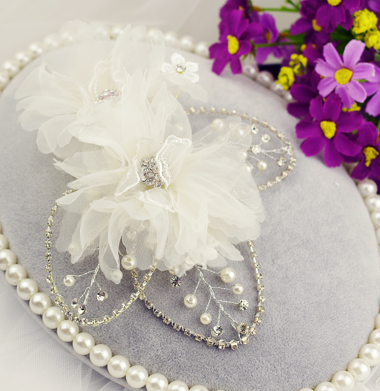 new arrival fashion bride handmade hairpin hair accessory wedding marriage accessories ivory free shipping 