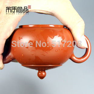 Chinese handmade tea pot with infuser holes boutique pot zisha purple clay zhi ni pot xi