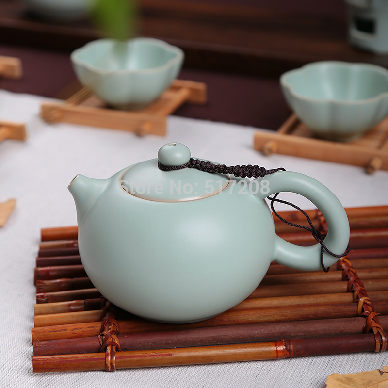 Chinese handmade xi shi tea pot ceramic tea set ruyao craft beautiful tea pot of high
