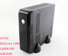 mini pcs ITX Computer with Intel 1037u Dual Core 1.8GHz 4G RAM 128G SSD mini computer with HDMI