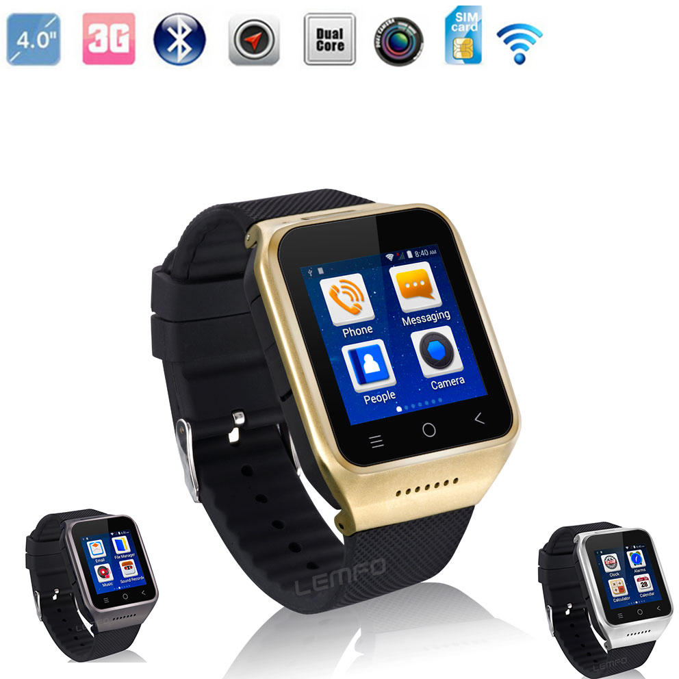Android Smart Watch Phone Bluetooth U Watch Support Wifi SIM GPS APP WCDMA GSM ROM 4GB